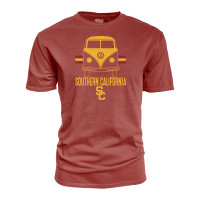 USC Trojans Cardinal VW Better Bus Dyed Ringspun T-Shirt